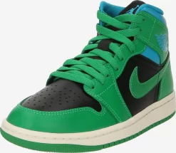 Nike Sportswear High Top Sneakers Sneaker High AIR JORDAN 1 MID Kvinder Grøn / Sort